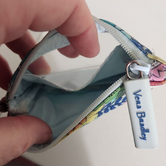 Vera Bradley Floral ID Holder With Keyring & Zip Closure - Picture 12 of 16